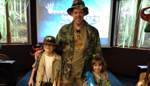 Dave teaching children